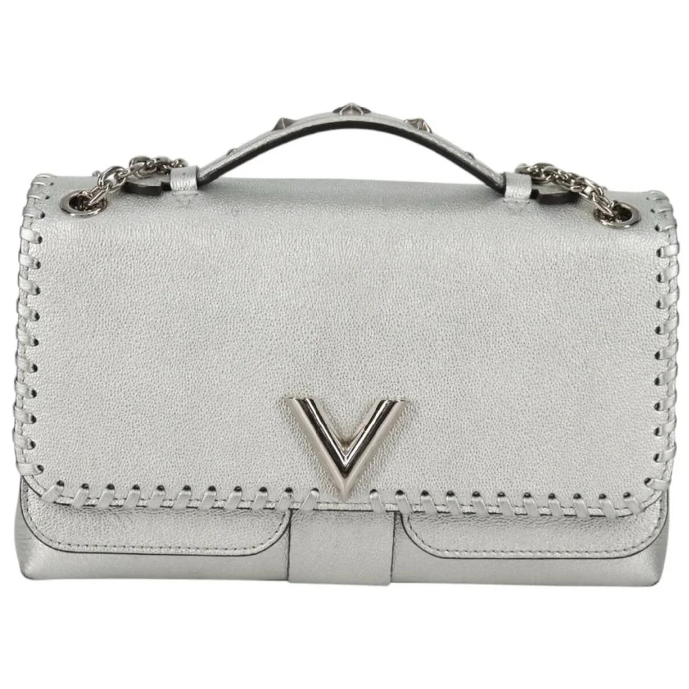 Louis Vuitton Cuir Plume Ecume Very Chain Bag Argent silver 3 way bag